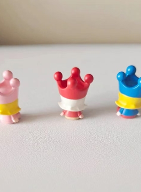 SP皇冠茉莉红蓝粉色坐姿系列潮玩萌粒二创改娃萌粒摆件饰品