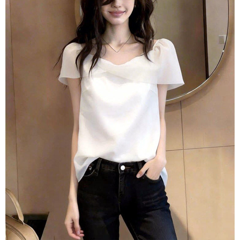 独特漂亮超好看上衣女2026年夏季新款法式设计感小众时尚气质女装