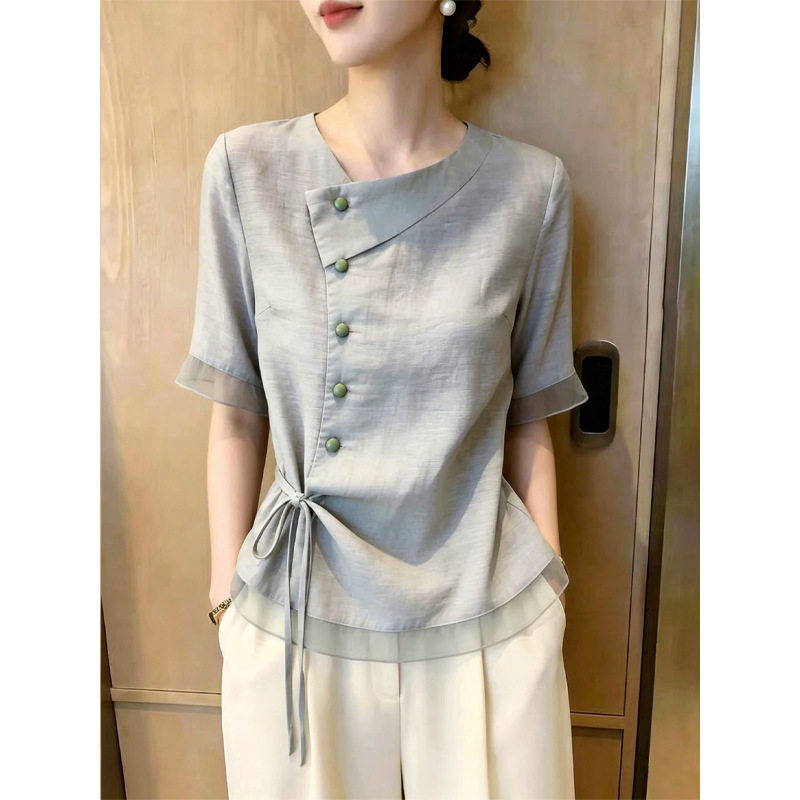 独特漂亮超好看上衣女2026年夏季新款高端设计感小众时尚气质女装