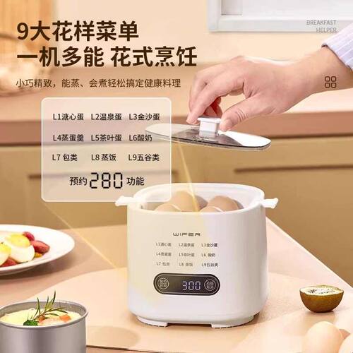 多功能煮蛋器2025新款自动断电家用小型全自动蒸蛋神器预约早餐机