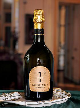 唯意一号鎏金起泡酒UONE莫斯卡托甜型意大利进口起泡酒750ml