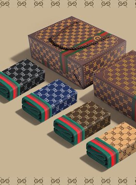 GDAD男士内裤纯棉舒适透气抗菌新款男生平角裤宽松正品高裆礼盒装