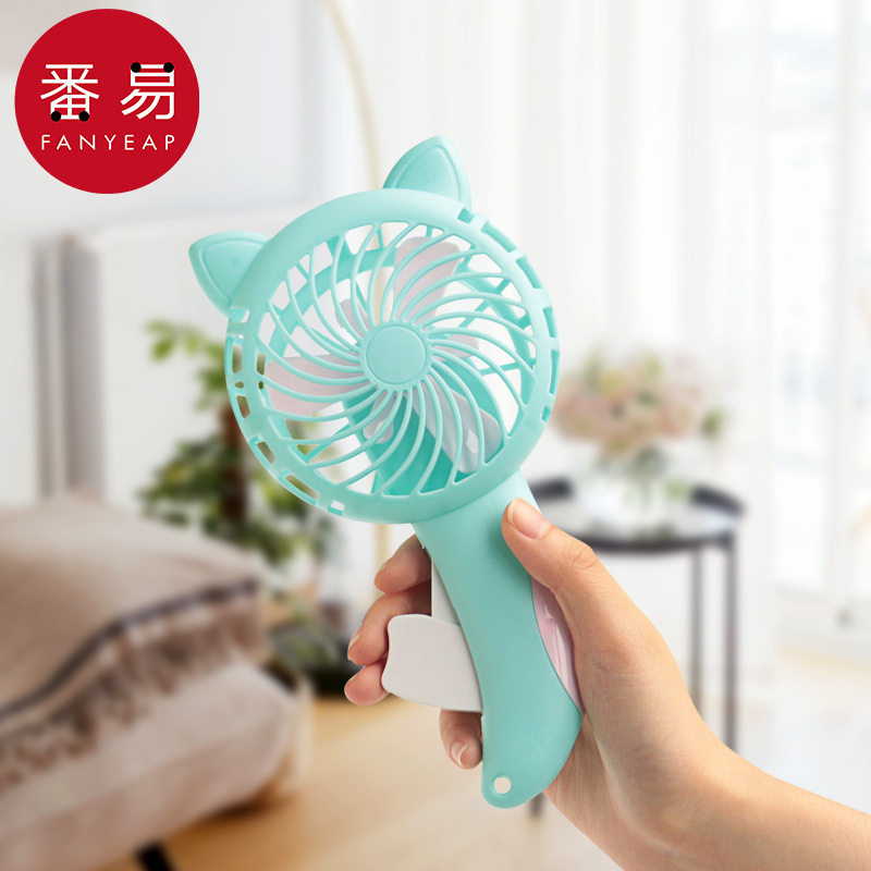 风扇/手压A1pn008-夏天迷你手持便携随身小型可爱学生手动按压图片