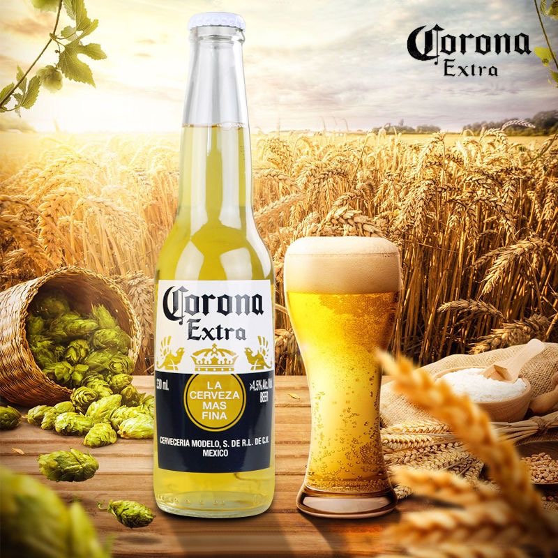 CORONA科罗娜啤酒300ml/330ml*24瓶装整箱限发4件
