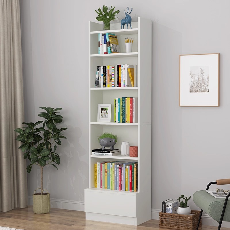 书架置物架落地储物柜学生窄缝小书柜家用多功能置物柜卧室床头柜