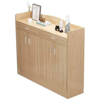 简易鞋架子防尘入门实木色鞋柜