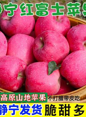静宁苹果甘肃顺丰不打蜡不催熟