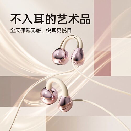 有线耳机入耳式圆孔游戏超低延迟听歌音乐高音质适用华为OPPO扁口