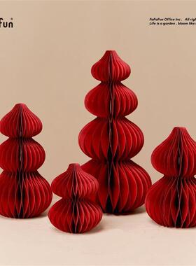 fafafun 叠叠葫芦 客厅装饰摆件 新中式红色婚房布置高级橱窗陈列