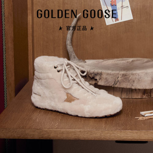 GoldenGoose女Francy剪绒脏脏鞋