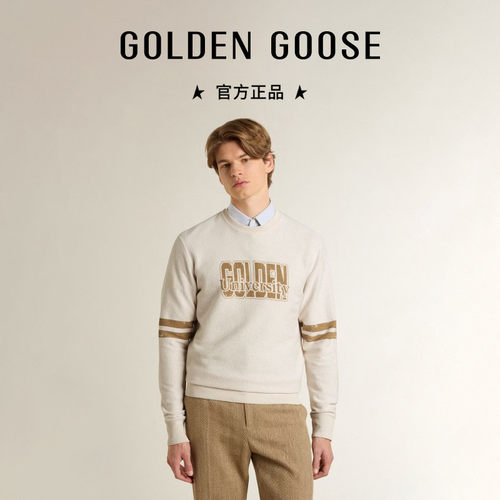 Golden Goose男Journey印花图案棉质卫衣GGDB
