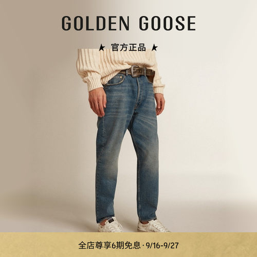 GoldenGoose男装修身牛仔长裤