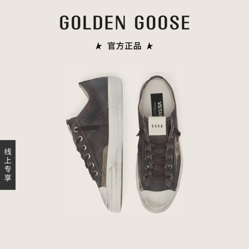 GoldenGoose棕色磨砂皮休闲鞋