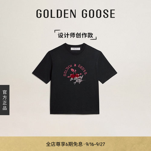 GoldenGoose字母圆领T恤