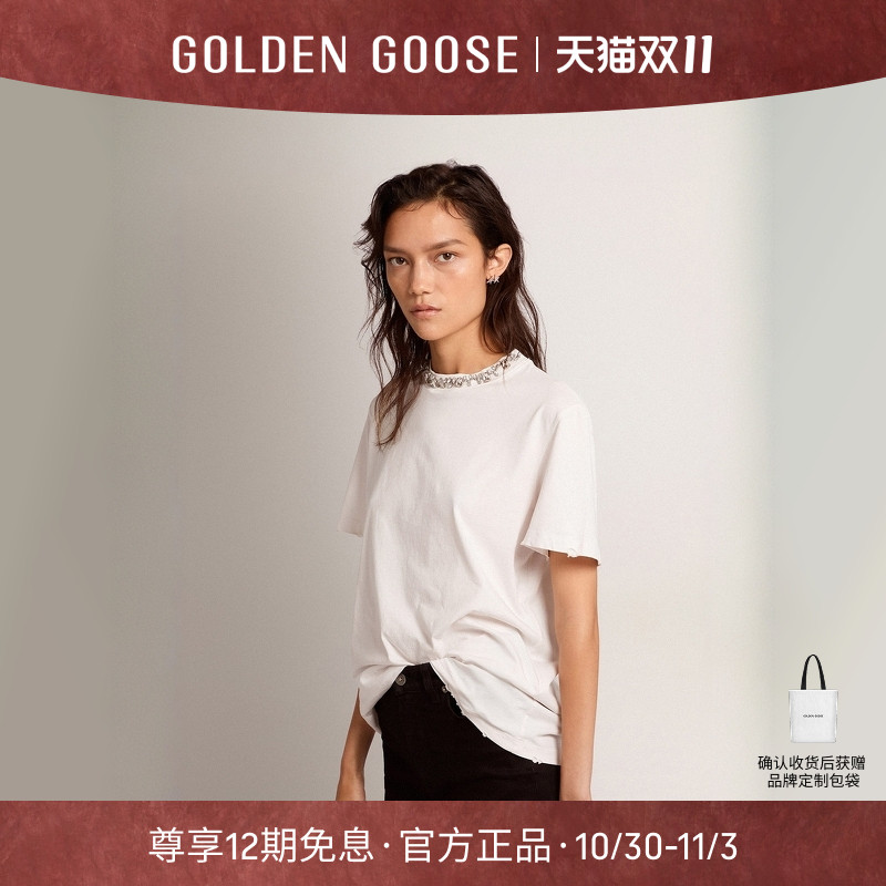 GoldenGoose女士棉质短袖T恤