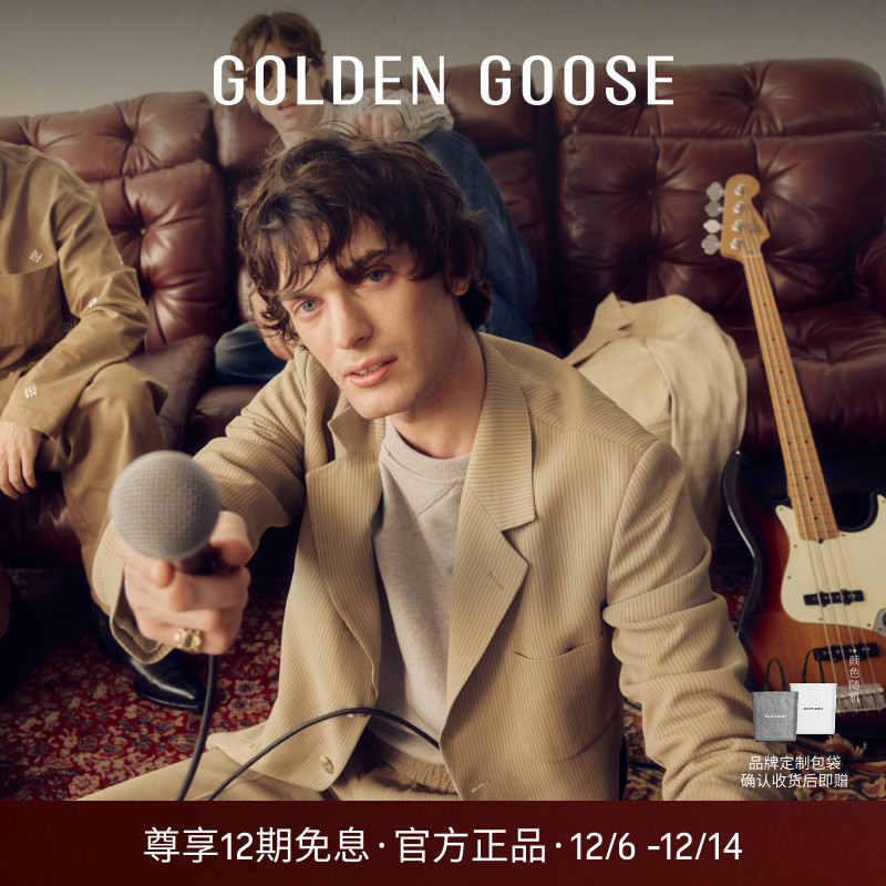 【明星同款】Golden Goose 男女JOURNEY系列细条纹西装GGDB