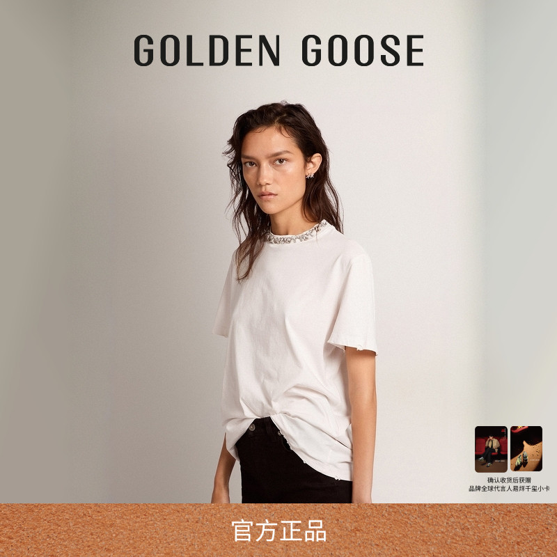 GoldenGoose女士棉质短袖T恤