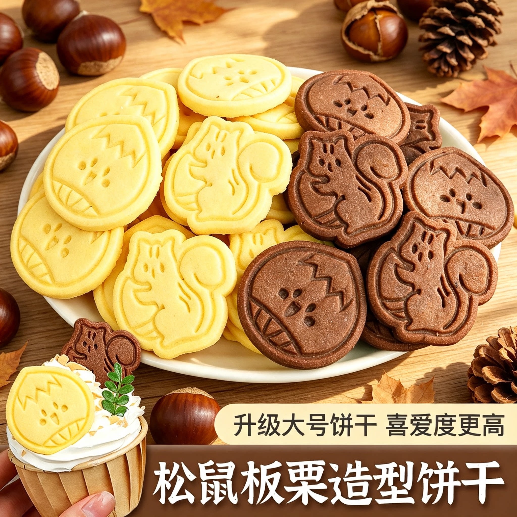 2026秋冬爆款松鼠栗子饼干图片