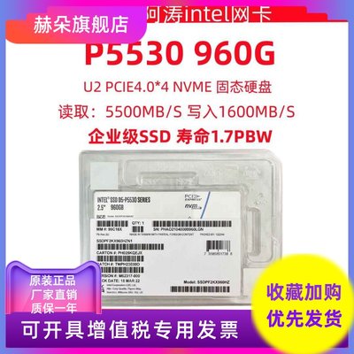 Intel/英特尔P5530 960G U2 4.0 企业级固态硬盘 SSDPE2KX960HZN1