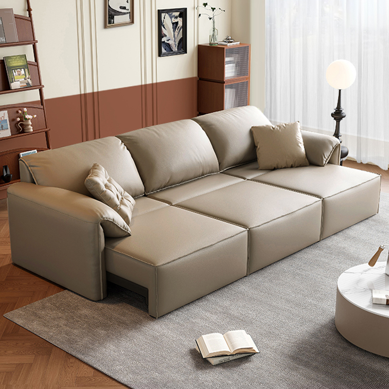 大象耳朵电动伸缩真皮沙发