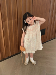 Millie Baby｜独家限量！2026新款女童碎花连衣裙夏装宝宝法式裙