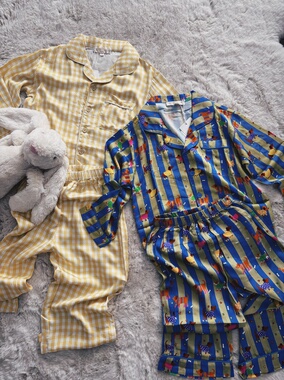 Millie Baby｜【独家款】丝滑儿童家居服长袖长裤睡衣套装亲子装