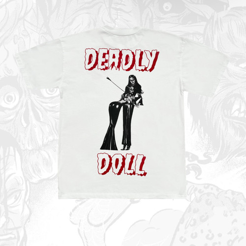 绝！「辛辣大t」deadly d*ll jj fetish后背人物印花 oversizeT恤