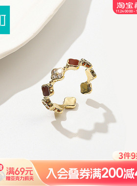 畹町流行四叶草戒指