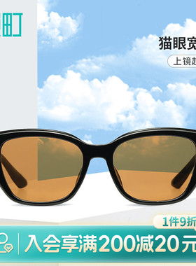 畹町宽框黑色太阳镜