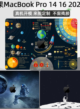适用2023款苹果macbook pro 14 16英寸电脑贴纸A2442机身2780保护膜A2485全套贴膜纸m2 pro A2779膜max键盘膜