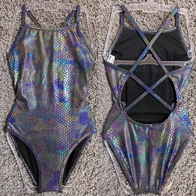 AEMIA高级感专业竞速三角连体泳衣女士显瘦遮肉露背超仙性感ins风