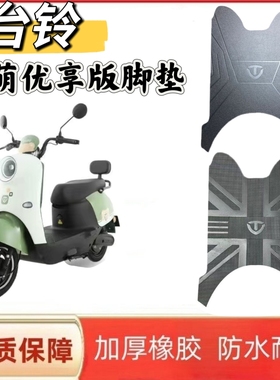 适用于台铃菲萌优享版电动车脚垫TL1000DT-65T防水防滑脚踩垫定制