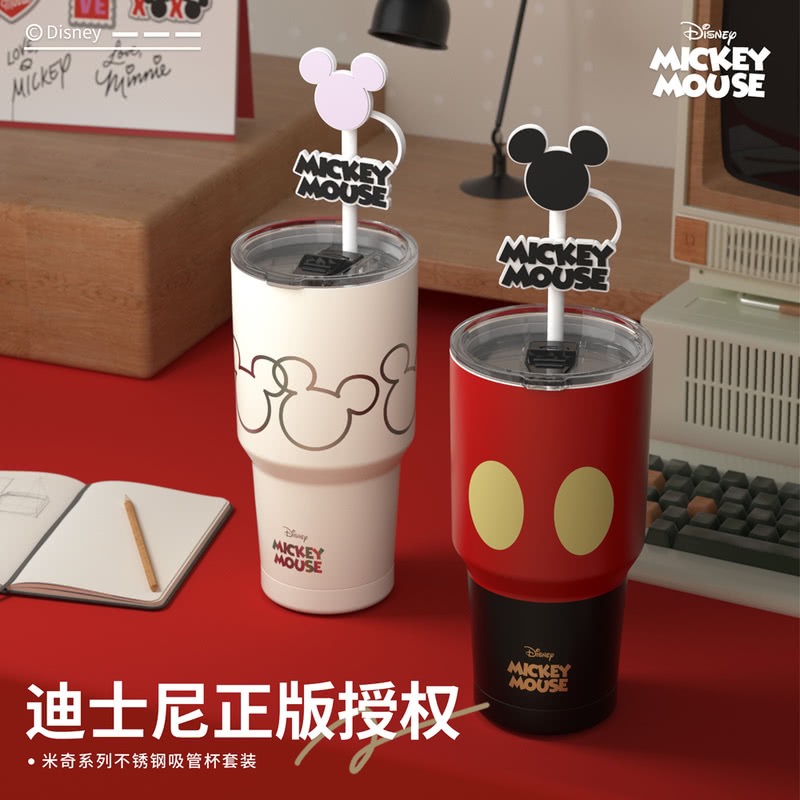 山S姆M超市正品代购GERM迪士尼米奇大容量吸管杯保温杯水杯套装