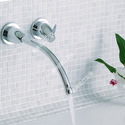科勒K-210T-CP/BN富丽维特卫生间浴室嵌入墙式墙出水洗脸盆水龙头
