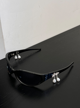珍妮同款美式墨镜女潮个性珍珠