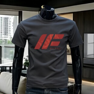 男士短袖t恤夏季新款美式重磅大码印花休闲百搭宽松潮牌男装体恤