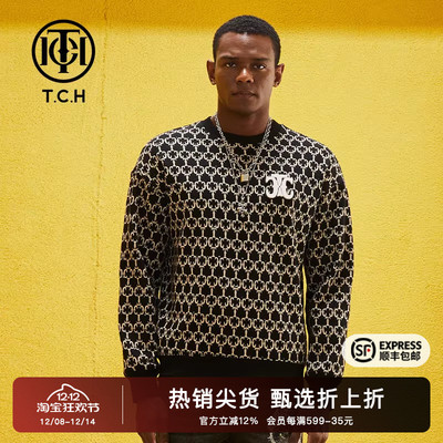 时尚满印小众设计卫衣长袖圆领