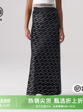 TCH烫钻满印高腰气质长款半身裙2026春秋新款优雅显瘦T72A226012