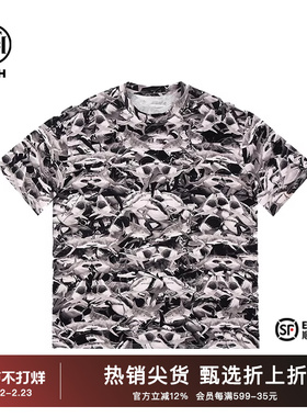 TCH潮牌2025夏季新款烫钻个性短袖T恤上衣男女同款T72B106207