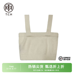 TCH潮牌时尚显瘦小众针织背心2025春秋新款舒适简约风T66C03E8010
