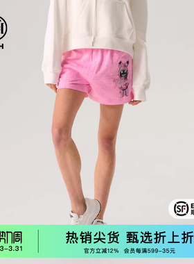 TCH潮牌烫钻印花个性宽松休闲短裤子男女经典系列T72B216077