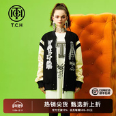 TCH潮牌小熊烫钻夹克外套2025新款 高端设计感棒球服T66C166052