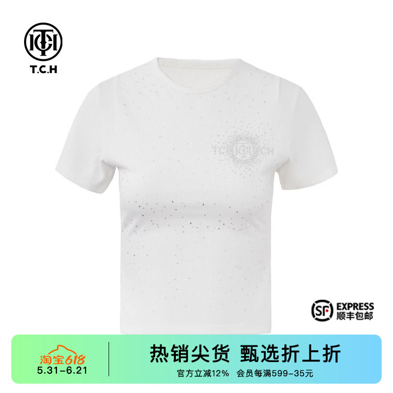 TCH时尚个性舒适休闲短袖T恤夏季新款简约款小众T72B10E6016