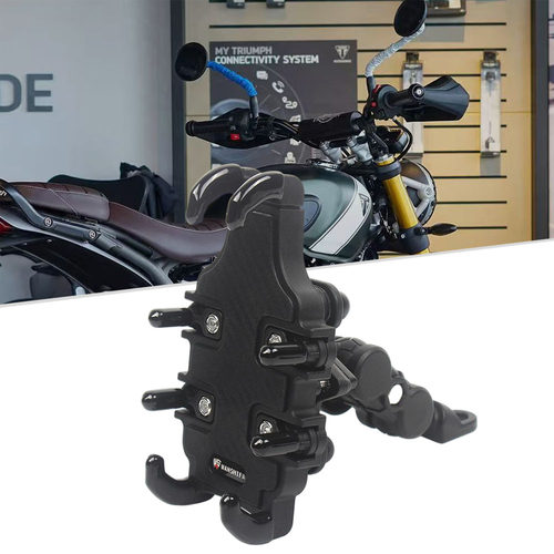 适用摩托车凯旋Scrambler400X 手机支架导航防盗减震八爪支架配件