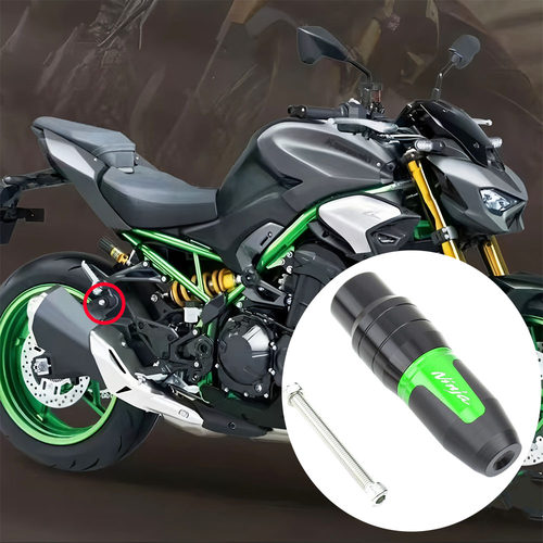 适用摩托车川崎900SE RS Z750 Z800改装排气管防摔球保护棒配件