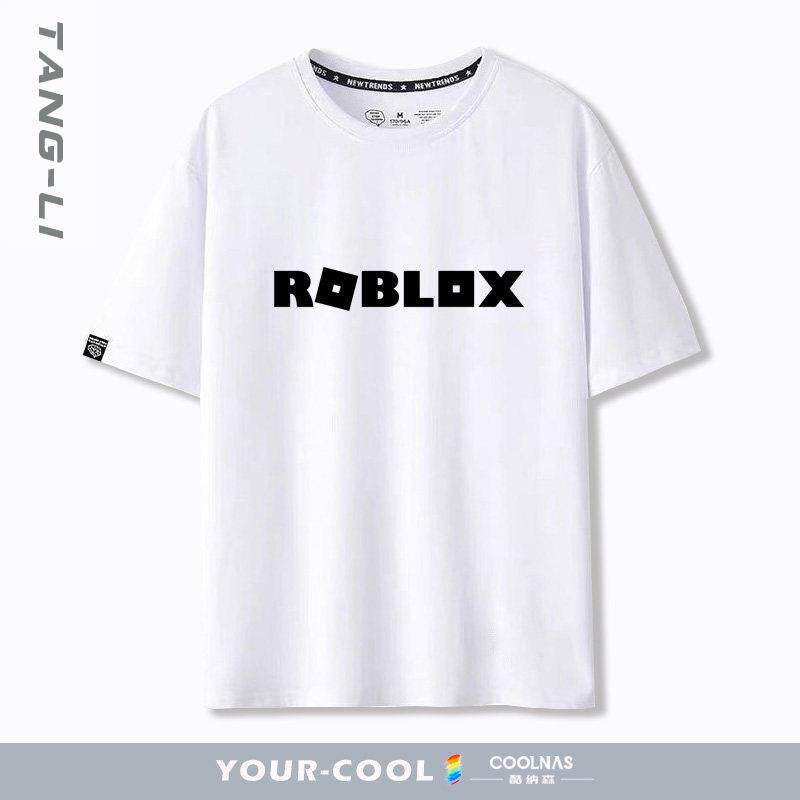 游戏动漫周边ROBLOX虚拟世界潮牌短袖t恤男女装夏款宽松纯棉半袖