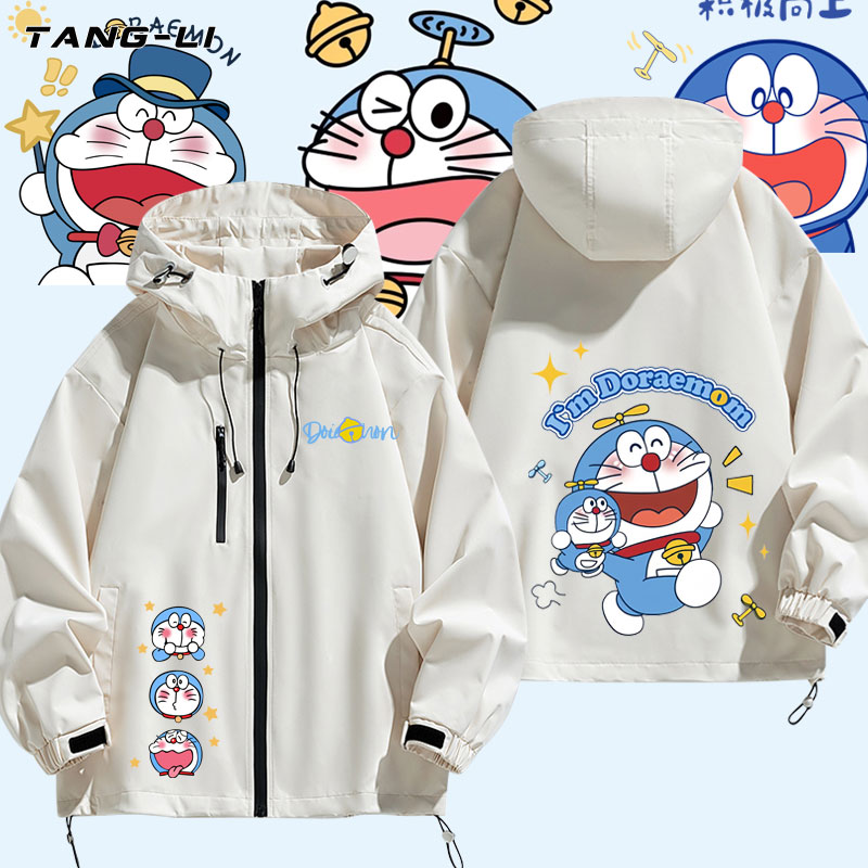 机器猫哆啦A梦冲锋衣夹克外套