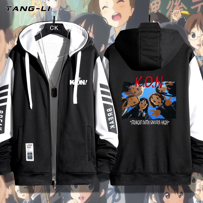 K-ON轻音少女联名周边秋山澪平泽唯开衫卫衣春秋季薄款连帽外套潮
