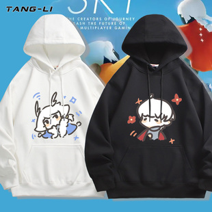游戏Sky光遇周边Q版卡通连帽卫衣男女款学生二次元春秋宽松上衣服