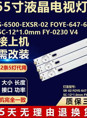 WPS-6500-EXSR-02 FOYE-647-650 -1B 5C-12*1.0mm FY-0230 V4灯条